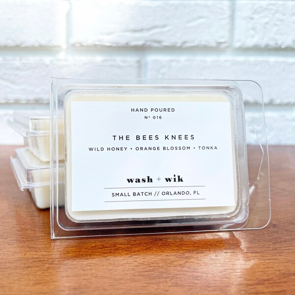 The Bees Knees Soy Wax Melts |  Honey Scented  | Orange Blossom |  Wax Tarts  |  Wash and Wik  |  Wax Warmer  |  Wax Cubes  |  Scent No. 016