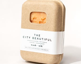 The City Beautiful Artisan Soap Bar 5 oz – Hand Crafted Soap  |  Wash and Wik  |  Artisan Soap Bar