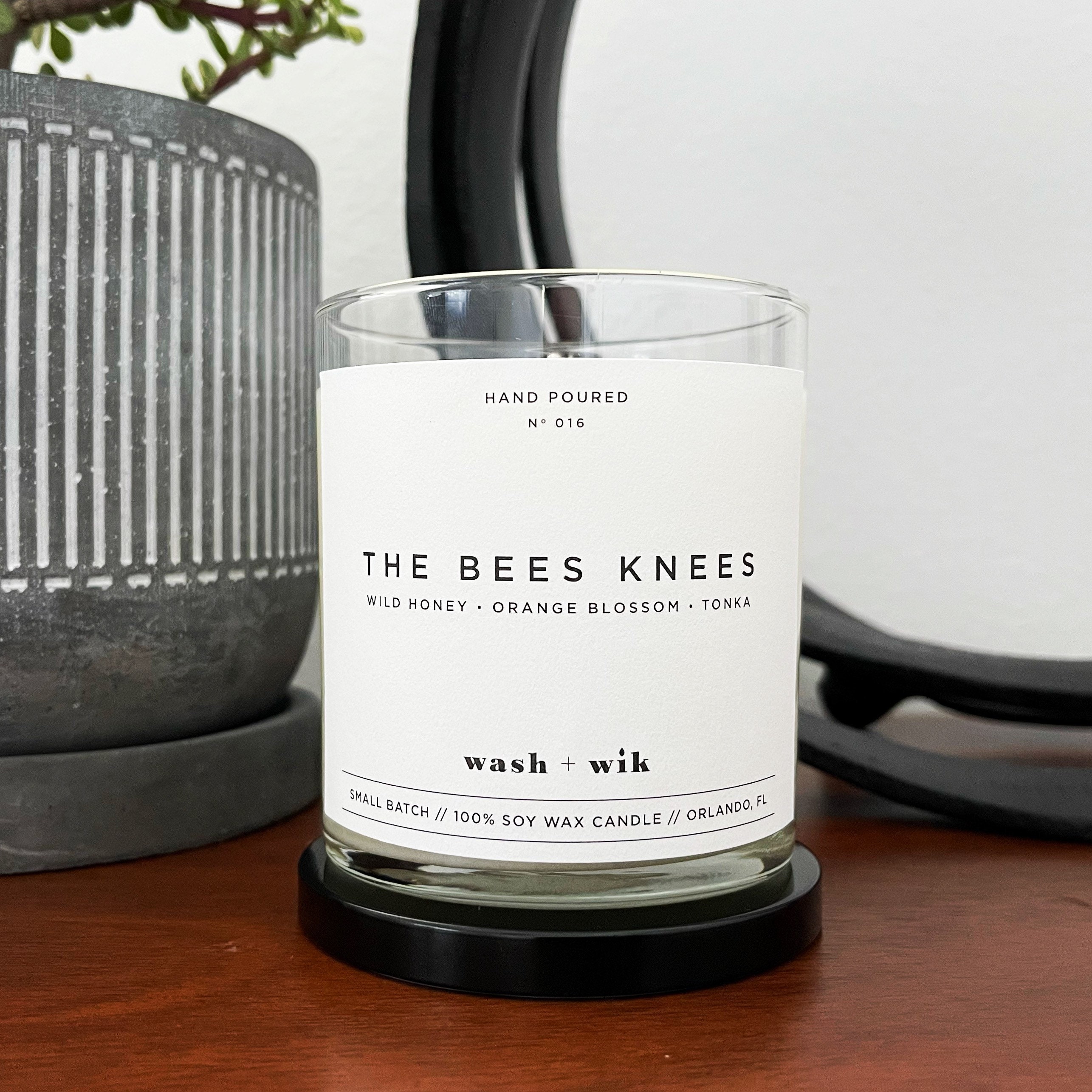The Bees Knees Soy Wax Candle Honey Scented Candle Orange Blossom