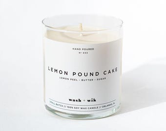 Lemon Pound Cake - Classic Single Wick Soy Wax Candle