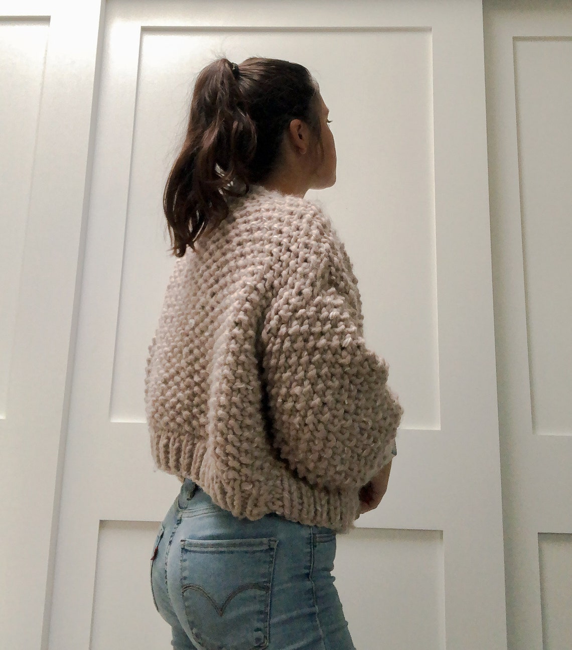 Hand Knit Sweater Women's Handmade Pullover Sweater Etsy UK
