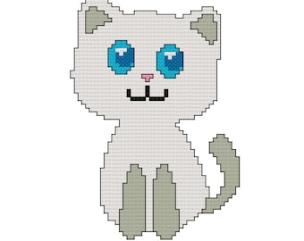 Little Kitten Cross Stitch Pattern PDF File