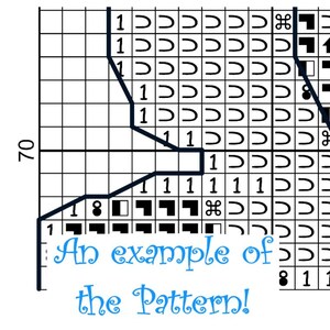 La gran ola de Kanagawa Patrón de punto de cruz PDF imagen 2