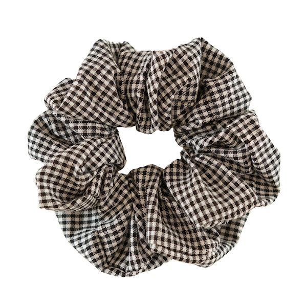 XXL Gingham Scrunchie schwarz/weiß