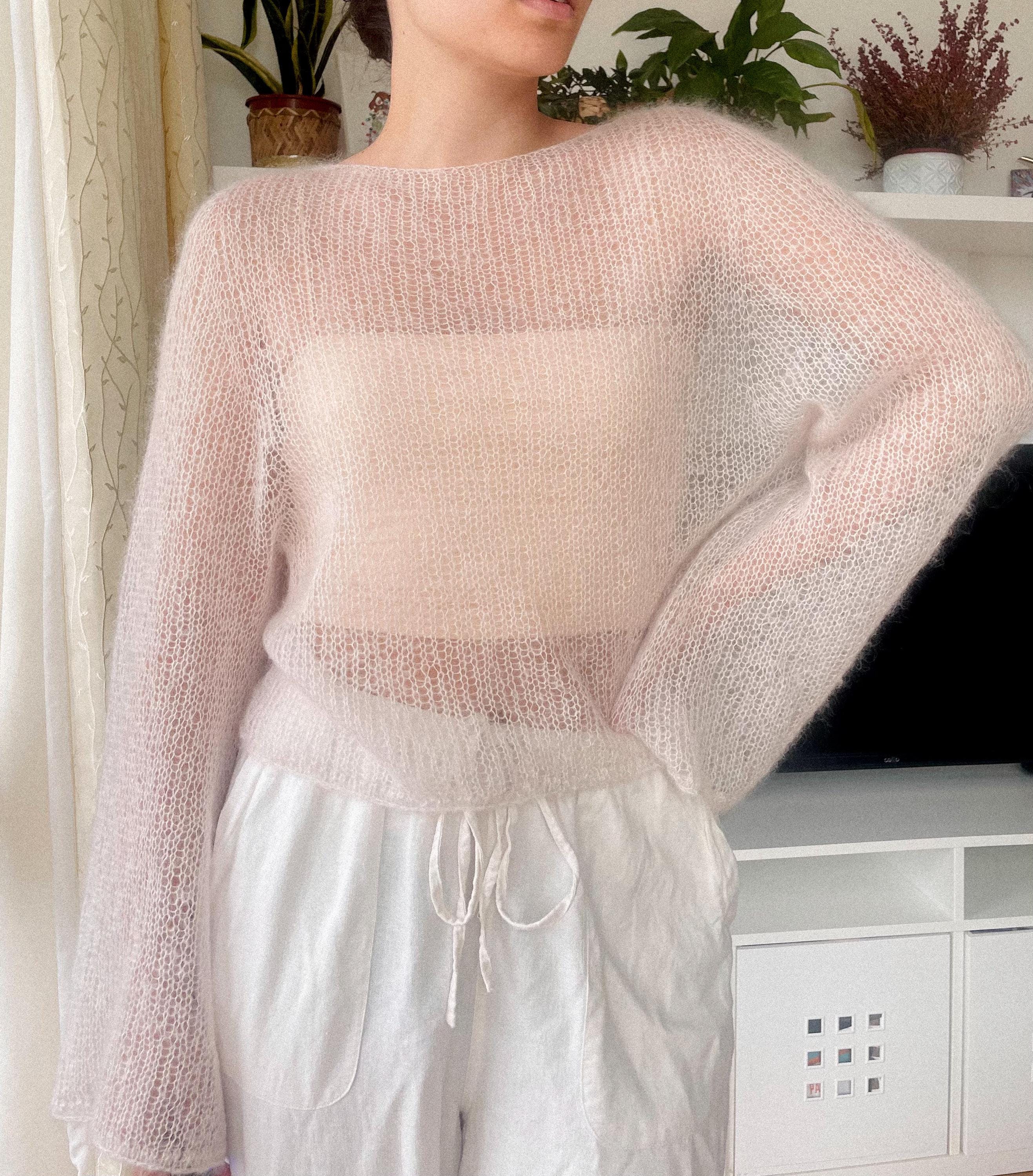 Web Knit Wool Mohair Sweater – La Garçonne