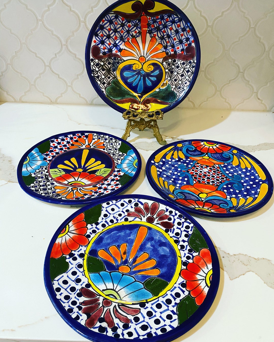 Talavera Mexican Pottery Dishes Etsy