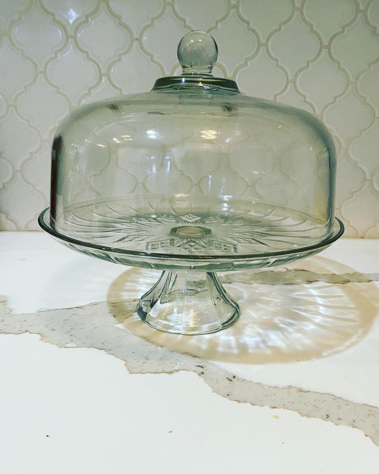 Cake Stand With Cover Etsy