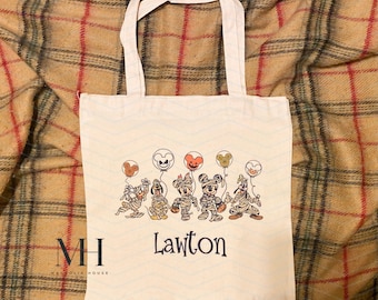 Bolsa de dulces de truco o trato, bolsa de dulces de Halloween, tote de Halloween, bolsa de Halloween personalizada, bolsa de truco o trato personalizada
