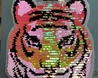 Patch Tiger Wendepailletten Holographic