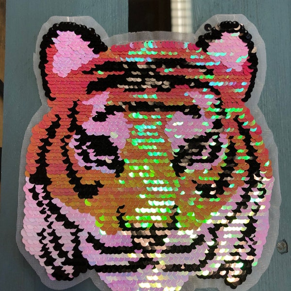 Patch Tiger Wendepailletten Holographic