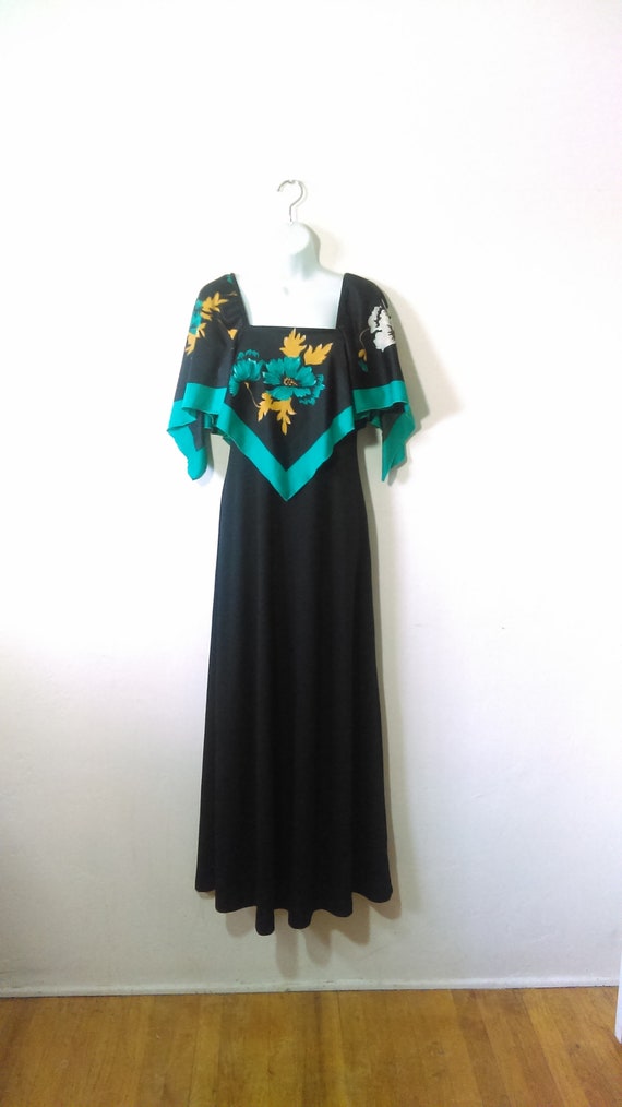 maxi dress with shawl