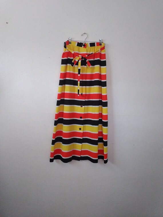 Vintage 70's Alex Coleman Maxi Skirt - Fall Color