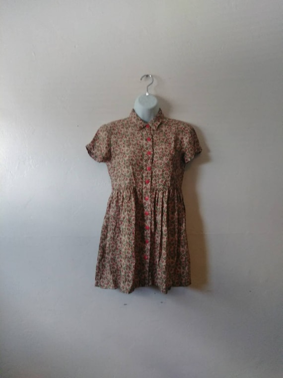 Retro 90's Sunflower Baby Doll Dress - By R-Wear R
