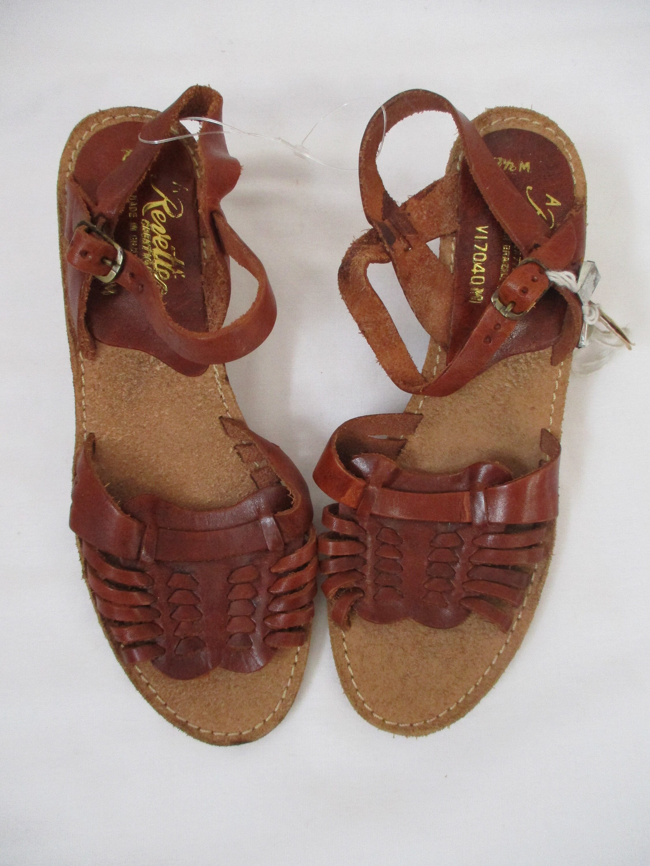 70's Huarache Wedge Sandals / By Revette Creations / Size | Etsy