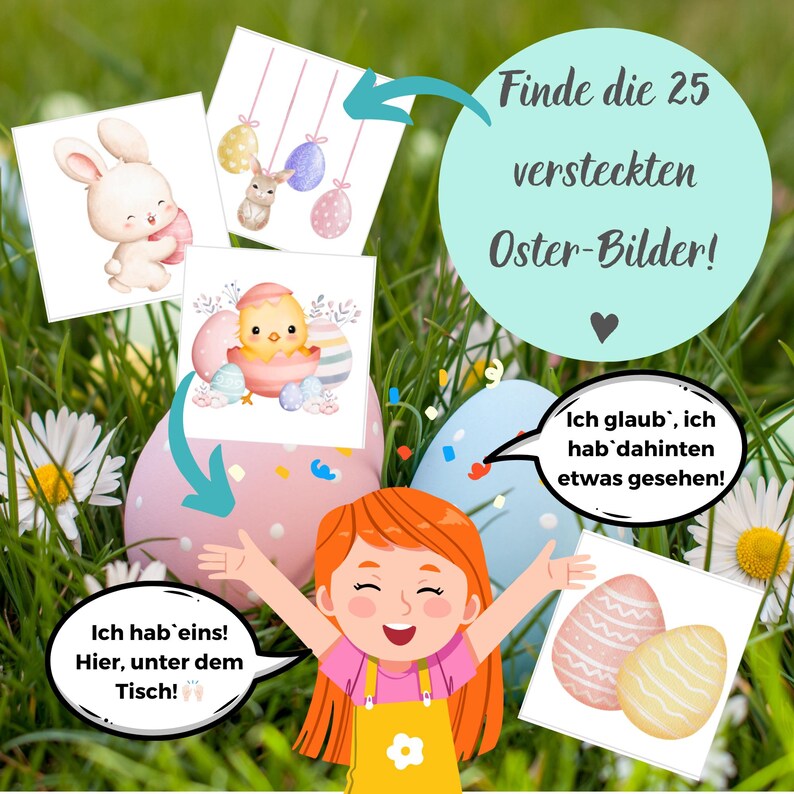 Easter Scavenger Hunt Indoor | Treasure Hunt for Kids | Printable Easter Game | Outdoor Easter Activity for Kids | Digital Download PDF image 4