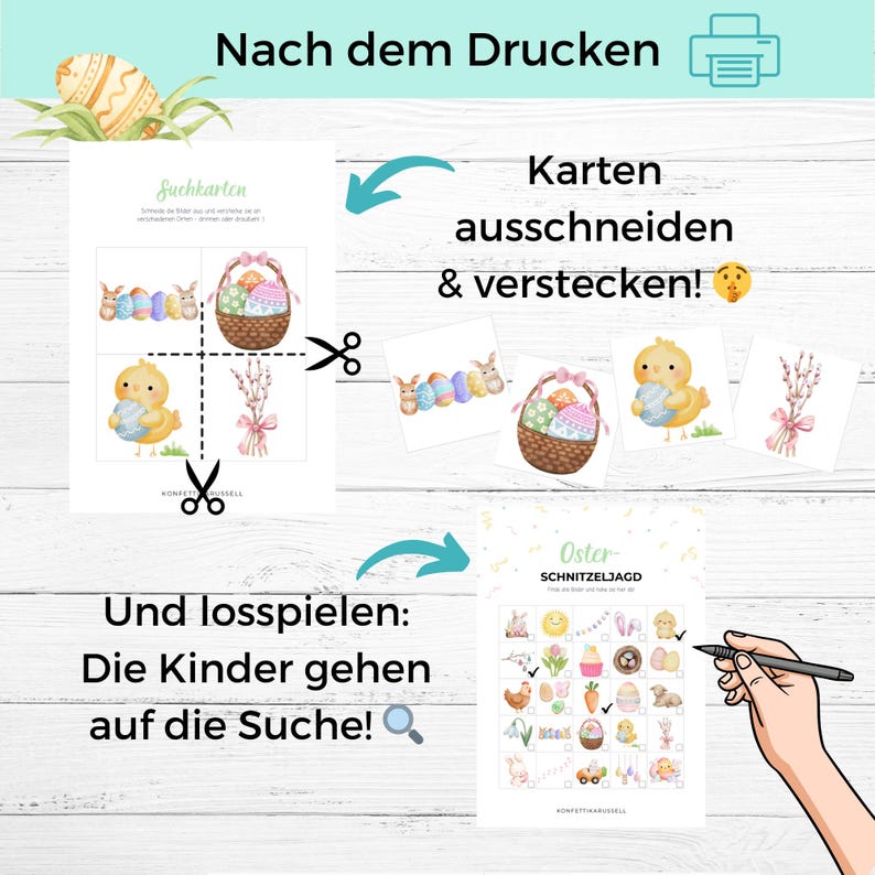 Easter Scavenger Hunt Indoor | Treasure Hunt for Kids | Printable Easter Game | Outdoor Easter Activity for Kids | Digital Download PDF image 5
