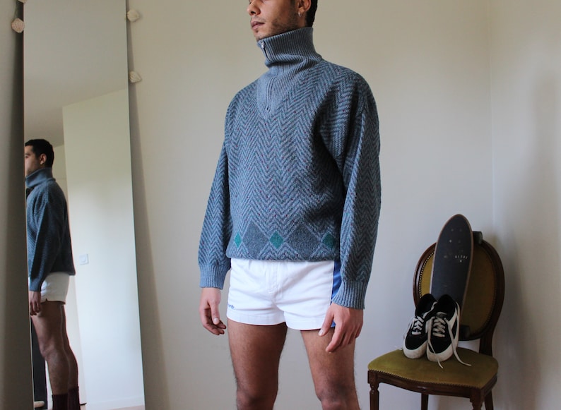 vintage menvintage pullover mens pulloversweater winterwinter sweater mens vintageprinted jumpervintage clothes