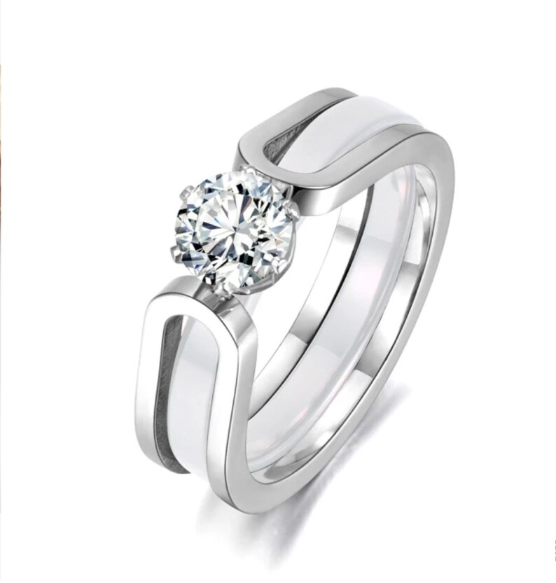 Ring Ring Love Eternal Engagement Ring Declaration Ceramic Etsy UK