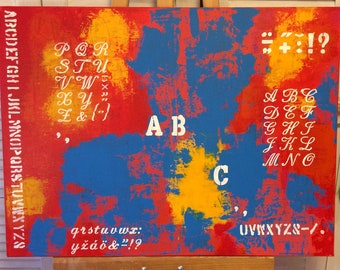 Acrylbild "ABC"