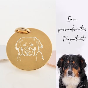 Pendant engraving plate dog cat horse personalizable customizable animal portrait photo engraving gift pet dog tag puppy