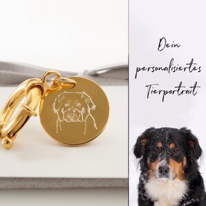 Pendant engraving plate dog cat horse personalizable customizable animal portrait photo engraving gift pet dog tag puppy
