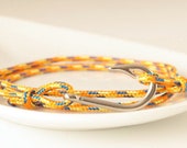 Bracelet Fishing hook nautical 8 colors Paracord