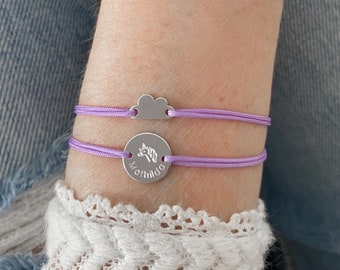 WOLKE Freundschaftsarmband Armband Kinder Geschenk Mädchen Nylon Farbe personalisierbar individualisierbar Armband minimalistisch