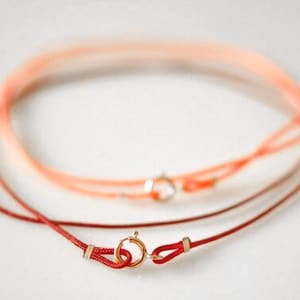 Cadena de nailon, cadena de nailon, collar fino relleno de plata o oro, pulsera de doble envoltura, para hombres y mujeres, personalizado