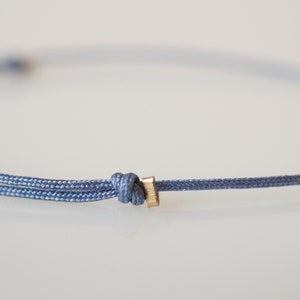 Bracelet nylon pearl 925 silver / gold filled rose minimalist bracelet friendship bracelet delicately adjustable pearl bracelet sliding knot image 5