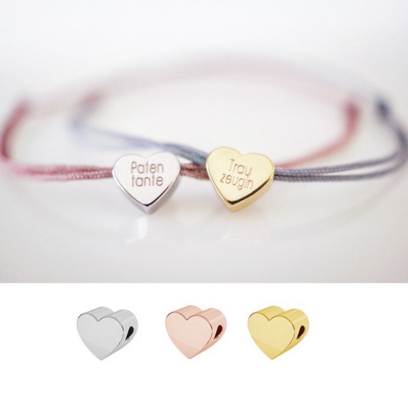 Armband Trauzeugin Gravur Herz Patentante Freundschaftsarmband Etsy.de