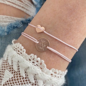 Gravurarmband I Herz | Namensarmband | Armband Name | Armband personalisierbar | Familienarmband | Freundschaftsarmband | Geschenk Freundin