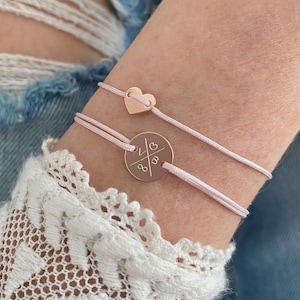 Bracelet de gravure bracelet de nom de coeur bracelet avec bracelet de nom bracelet de famille personnalisé bracelet d'amitié cadeau petite amie marraine image 2