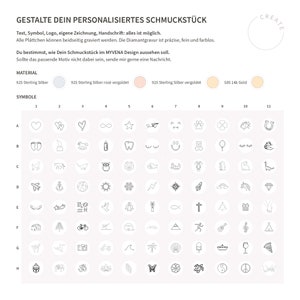 Anhänger Gravur personalisiert individualisiert Gravurplättchen Plättchen Kettenanhänger Gravuranhänger Logo Symbol Name Charm Initial Herz Bild 7