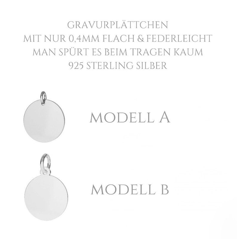 Anhänger Gravur personalisiert individualisiert Gravurplättchen Plättchen Kettenanhänger Gravuranhänger Logo Symbol Name Charm Initial Herz Bild 5