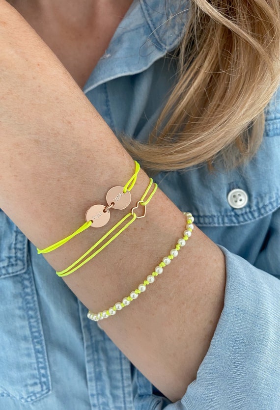 Heart Bracelet Friendship Bracelet Nylon Bracelet Filigree