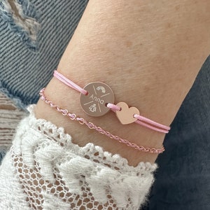 Pulsera grabada para niños, unicornio, niña, regalo, pulsera para niños, pulsera grabada, pulsera con nombre, pulsera de la amistad, grabado de nailon, ajustable, delicada