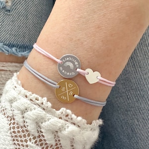 Gegraveerde armband gepersonaliseerd, hart naam armband armband met naam armband familie armband vriendschapsarmband cadeau vriendin peettante