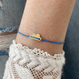 Bracelet Cloud 925 Sterling Silver Friendship Bracelet Nylon Children Girls Gift Bracelet