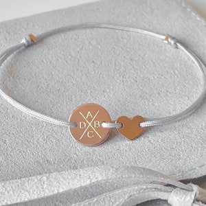Pulsera grabada pulsera personalizable corazón nombre pulsera nombre pulsera bautizo pulsera amistad pulsera familia X regalo novia novio