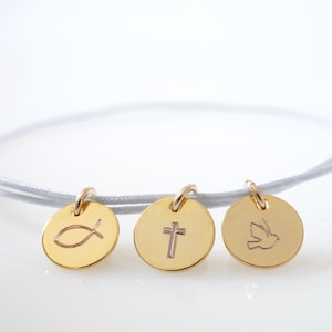Baptism bracelet engraving personalized communion birth cross gift dove holy fish engraving plate engraving bracelet customizable