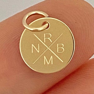 585 Gold Anhänger Gravur Gravuranhänger Kettenanhänger minimalistisch Echtschmuck personalisierbar Name Geschenk Gravurplättchen Dein Text Bild 9