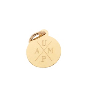 585 14k Gold Engraved Pendant Necklace Pendant Your Text Customizable Pendant Personalized Engraving Name Gift Engraved Plate Initial