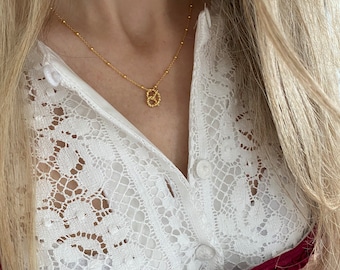 925 Sterling Silver Pretzel Costume Dirndl Breze Traditional Costume Jewelry Chain Oktoberfest Wiesn Madl Necklace