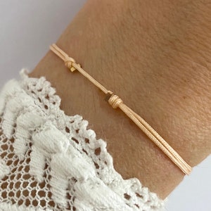 Semplice bracciale in nylon, braccialetto dell'amicizia, gemelli, per neonati, bambini, uomini, bracciale da uomo, misura regolabile, nodo scorrevole rosso minimalista immagine 8