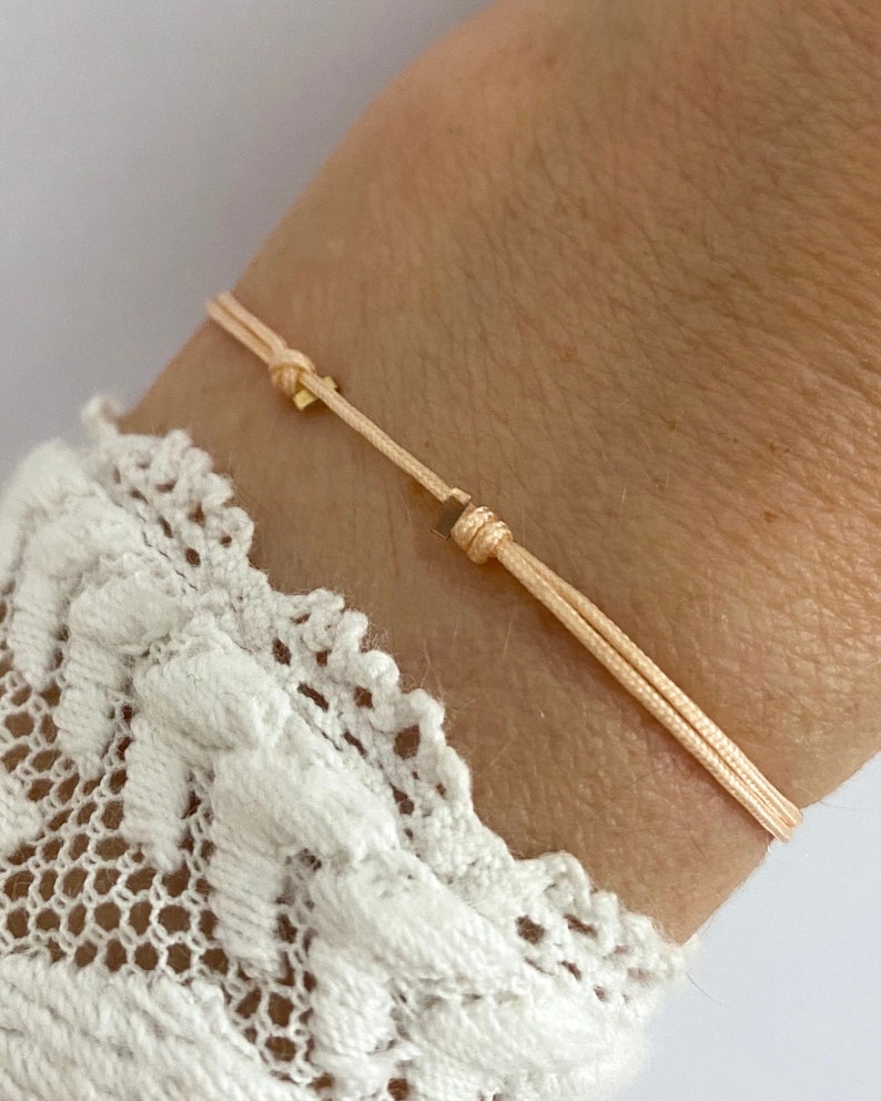 Semplice bracciale in nylon, braccialetto dell'amicizia, gemelli, per neonati, bambini, uomini, bracciale da uomo, misura regolabile, nodo scorrevole rosso minimalista immagine 8