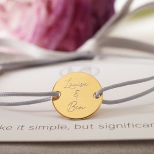 585 14k Gold Bracelet Engraving Engraving Plate Name Bracelet Friendship Bracelet Engraving Bracelet Children's Name Personalizable Customizable
