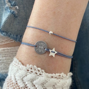 Engraved bracelet star name bracelet bracelet name personalized family bracelet friendship bracelet gift baptism birthday children&#39;s bracelet