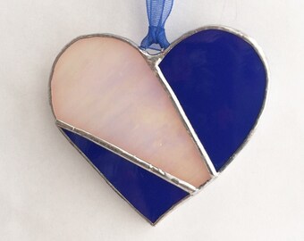 Blue Stained Glass Heart