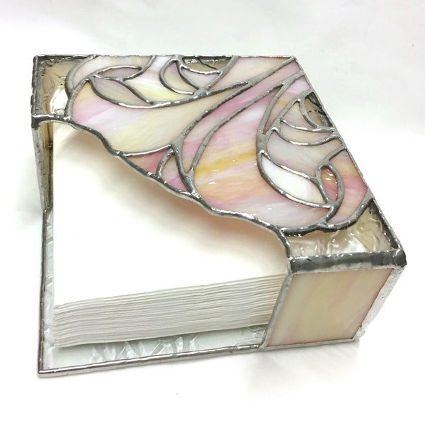 Stained Glass Napkin Holder - handmade and unique