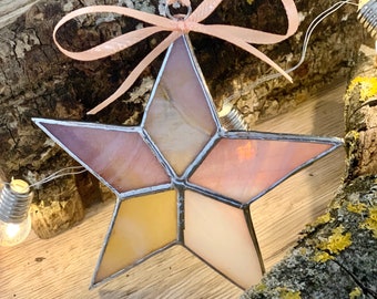 Christmas Glass Star Hanger (Medium)
